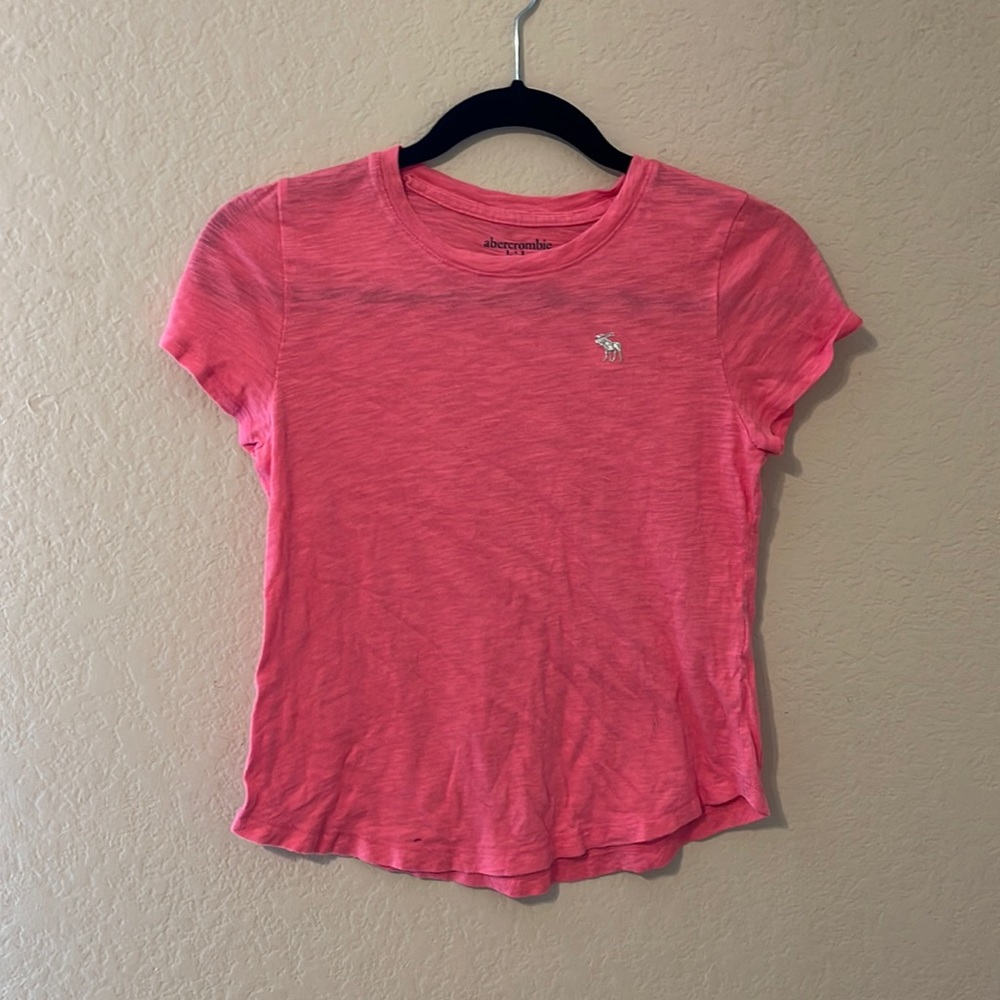 Abercrombie girls pink t-shirt